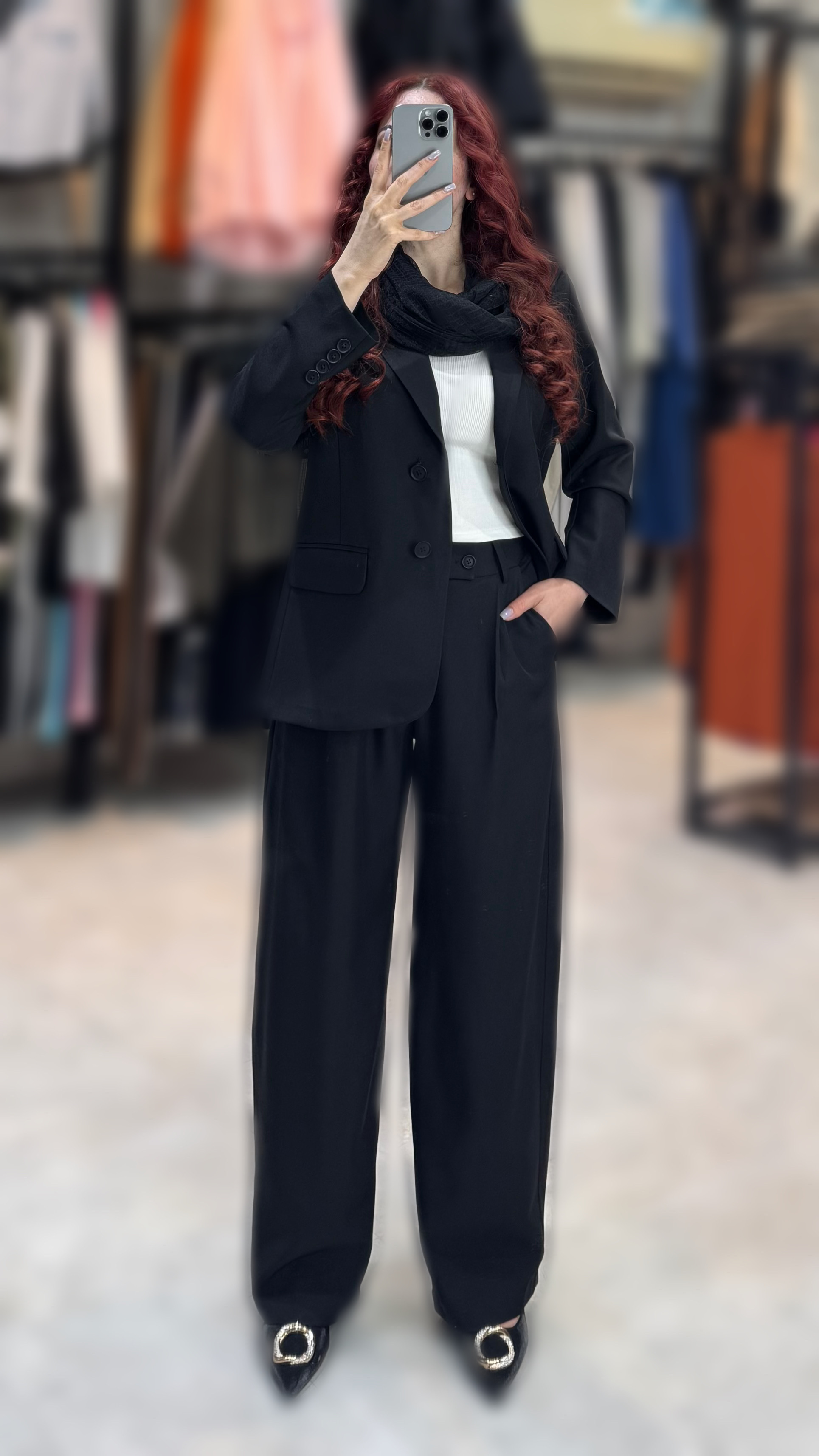 ست کت و شلوار زنانه مدل شلوار بگ